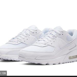 Nike Air Max 90 Sneaker in White/White/White/Wolf Grey at Nordstrom, Size 11.5